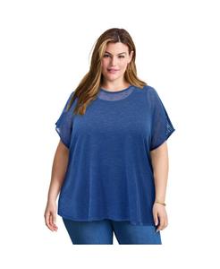 Легкий женский свитер "летучая мышь" AVENUE, Evening blue