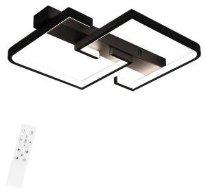 Светодиодный потолочный светильник Nettlife Carsten, 47x6x61 см, черный