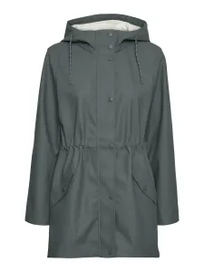 Дождевик Vero Moda "VMMALOU COATED JACKET", с капюшоном, зеленый