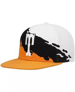 Мужская кепка Tennessee Orange, White Tennessee Volunteers Paintbrush Snapback Mitchell & Ness