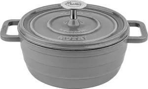 Чугунная кастрюля Салли, средняя, дымчато-серая Sallys