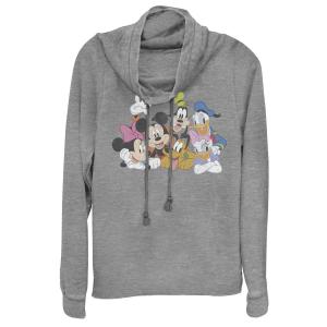 Классический свитшот с воротником-хомутом Disney Mickey Mouse Licensed Character, серый