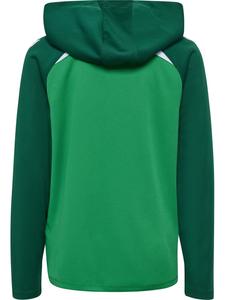 Детская толстовка с капюшоном Lead 2.0 Zip Hoodie зеленого цвета Hummel