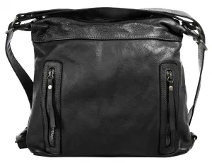 Шоппер Samantha Look, натуральная кожа, производство Италия, черный