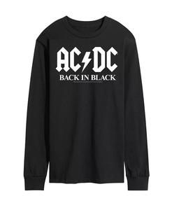 Мужская футболка ACDC Back in Black с длинным рукавом AIRWAVES, черный