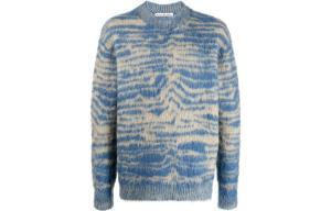 Acne Studios Свитер мужской синий желтый