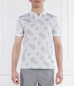 Поло BOSS BLACK Prout Regular Fit, белый