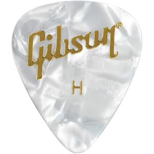 Медиаторы Gibson Pearloid White, 12 шт., тяжелые
