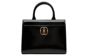 BALLY Сумка-тоут Emblem из лаковой кожи, шоппер, сумка через плечо, кроссбоди, маленькая женская сумка black