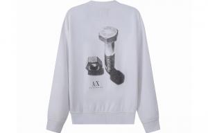 Свитшот мужской белый ARMANI EXCHANGE