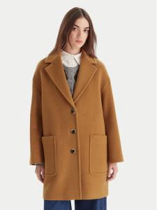 Шерстяное пальто regular fit 2526016023200 Max&Co., коричневый