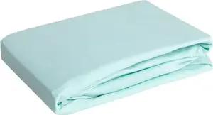 Простыня из хлопкового трикотажа на резинке D91 220x200 см, H.30 см Мятный Eurofirany