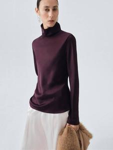 Каменный сатиновый топ Mango, Medium Purple