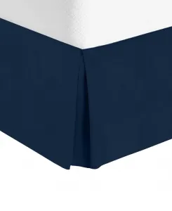 Премиальная юбка для кровати с заниженной талией 36 см, размер Twin XL Nestl, темно-синий