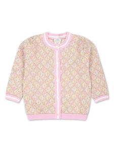Кардиган с логотипом FF Fendi Kids, нейтральный
