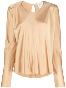 Блузка с круглым вырезом Forte Forte, нейтральный