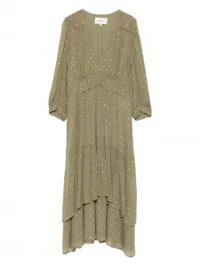 Ярусное платье миди Maia Ba&Sh, зеленый