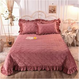 MAIYO Комплект постельного белья MaiyO Crystal Velvet розовый стеганый Pink