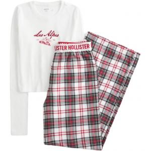 Женский комплект пижамы Hollister, красный