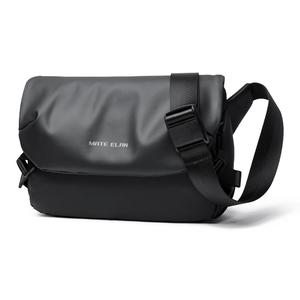 MOYYI Сумка-мессенджер из ПВХ, плечевая сумка, большая кроссбоди унисекс черная