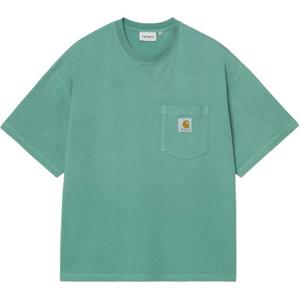 Хлопковая футболка Carhartt WIP, cactus зеленый