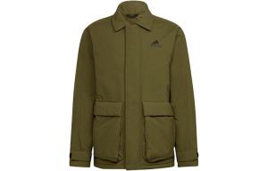 Стеганая куртка мужская зеленая Adidas, зеленый