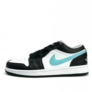 Jordan Баскетбольные кроссовки Air 1 с антискользящим износостойким верхом, винтажные, унисекс, черные, белые, синие