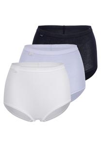 Трусы Sloggi Maxi Basic+, цвет Weiß/Hellblau/Schwarz