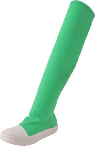 Женские высокие сапоги выше колена, модные, комфортные, с круглым носком, эластичные, из ПУ, на плоской подошве Generic, 4Green