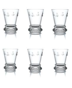 Набор из 6 маленьких стаканов Napoleon Bee объемом 6 унций La Rochère, прозрачный