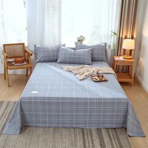 Avivi Простыня на резинке 160х230 см из 100% хлопка, клетка синяя