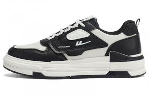 Варриор Лоу Топ Скейтборд обувь мужская бежево-черная, Панда черно-белая