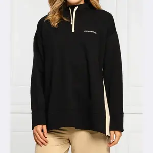 Толстовка свободного кроя Emporio Armani, черный