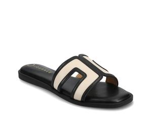 Сандалии Journee Primah Sandal, черный/слоновая кость