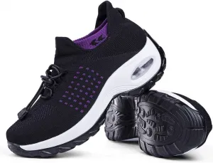 Ортопедическая поддерживающая обувь для женщин - облегчение боли для стоп и суставов Vauxhaller, черный