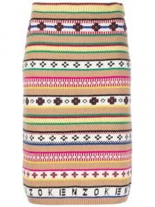 Юбка с завышенной талией Kenzo, нейтральный