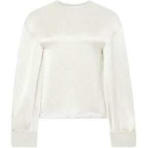 Блузка с подвернутыми манжетами JW Anderson, серо-белый