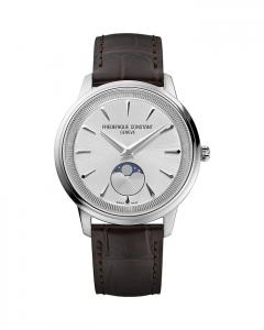 Монета Moonphase, часы, 37 мм Frederique Constant, белый