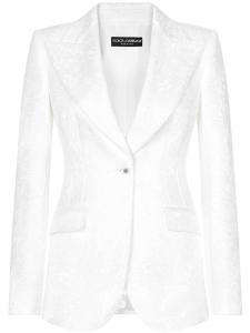 Dolce & Gabbana однобортный блейзер Turlington, белый