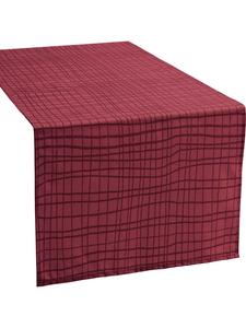 Redbest  Скатерть-дорожка из смесовой хлопковой ткани "Пасадена" бордового цвета