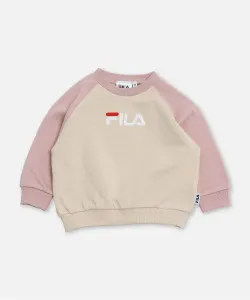 Флисовая толстовка Fila, цвет H Raglan/Smoke Pink