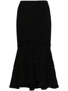 Victoria Beckham расклешенная юбка миди, черный