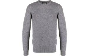 Тонкий кашемировый джемпер EMPORIO ARMANI, серый