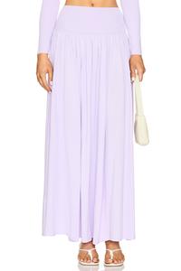 Юбка миди из трикотажной ткани акация Zimmermann, сиреневый