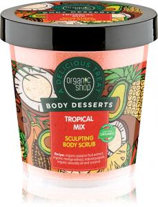 Десерты для тела тропический микс скраб для похудения тела Organic Shop, 450 мл