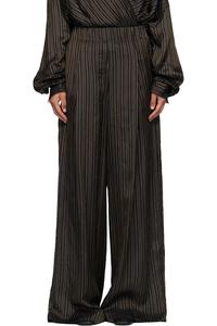 Полосатые брюки Dries Van Noten, коричневый