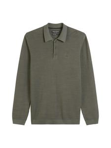 Рубашка-поло с длинными рукавами из пике, обычная, Copley Brown Marc O'Polo