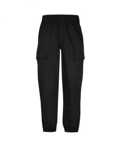 Хлопковые брюки-карго с эластичным поясом Billionaire, черный