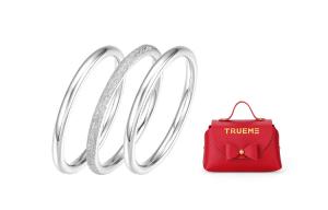 TRUE ME Кольцо из серебра 999 пробы матовое гладкое женское