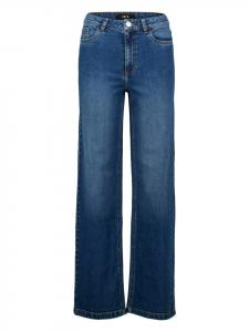 Zero Джинсы с широкими штанинами, 32 дюйма, средне-синего цвета